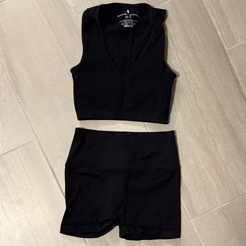 Spiritual Gangster Black V-Neck Top